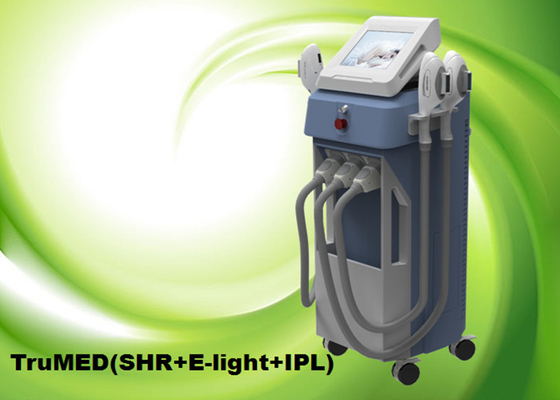 E-lumière 3Handles TruMED verticale de machine d'épilation du chargement initial SHR (SHR+IPL+Nd : Yag)