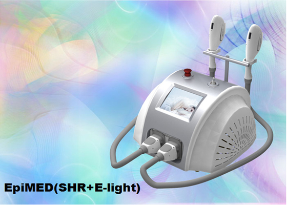 3000W machine professionnelle de beauté de lumière de SHR et d'E pour des poignées de double de dépilage de cheveux