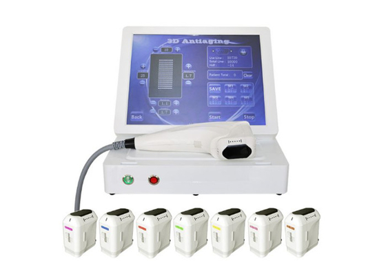 Le Portable 11 raye des tirs du traitement 10000 de beauté de la machine 3D Hifu d'ultrason de hifu