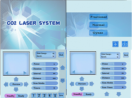 5mj - machines partielles de laser de CO2 du trellis 100mj, équipements de soins de la peau de radiofréquence