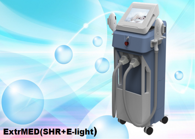 Machine 3500W 2Handles vertical ExtrMED (SHR+E-light) d'épilation de SHR