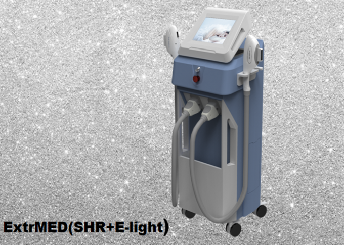 Dispositif ARRIÈRE vertical d'épilation d'OPT de SHR, machine légère pulsée intense d'épilation