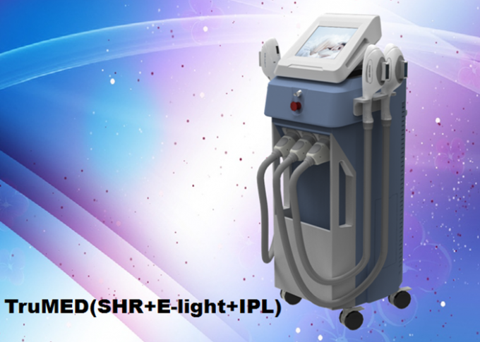 Machine 3500W 3Handles vertical, TruMED (SHR+IPL+Nd d'épilation de SHR : Yag)