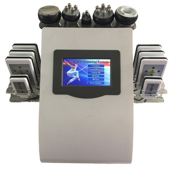 Machine multifonctionnelle Sextupole bipolaire tripolaire rf de beauté de cavitation de vide de laser de Lipo