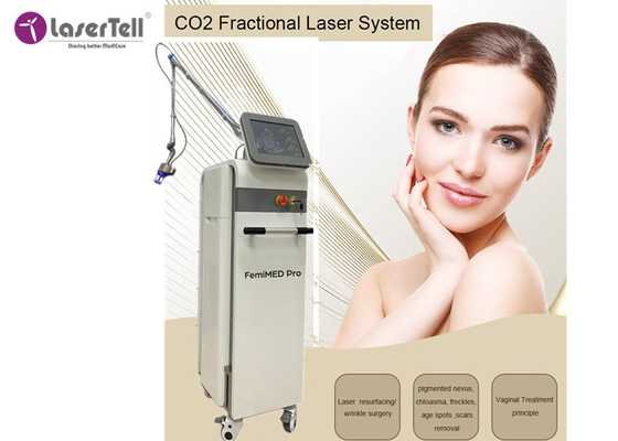 La machine de beauté de laser de CO2 de radiofréquence d'écran tactile marque l'enlèvement d'acné de retrait